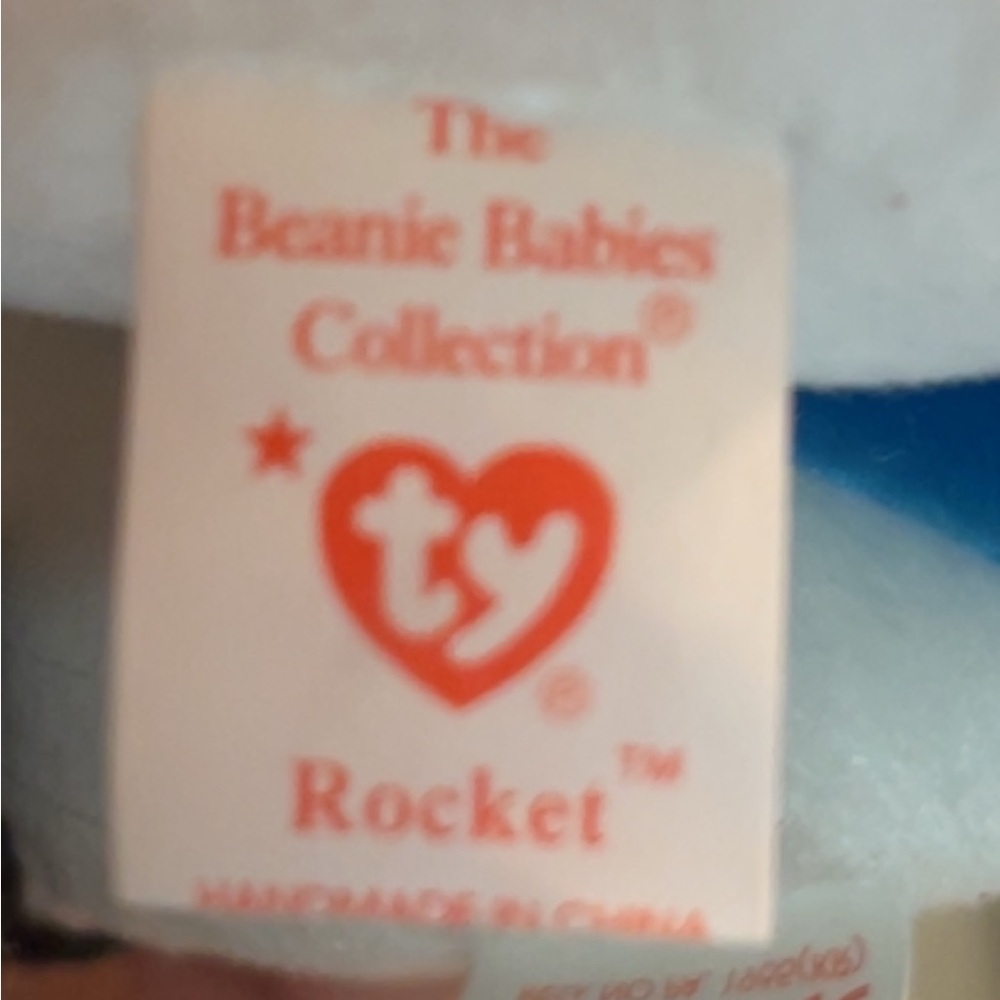 ‘98 - Ty Rocket BlueJay Beanie & Teenie Beanie Baby - Picture 7 of 12